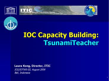 IOC Capacity Building: TsunamiTeacher