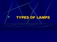 TYPES OF LAMPS PowerPoint PPT Presentation