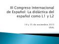 III Congreso Internacional de Espa PowerPoint PPT Presentation