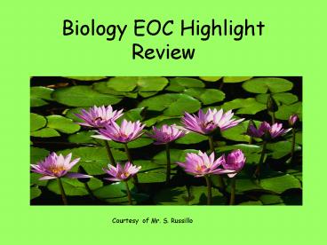 Biology EOC Highlight Review