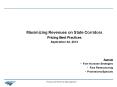 Maximizing Revenues on State Corridors Pricing Best Practices September 24, 2013 PowerPoint PPT Presentation