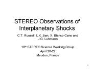 STEREO Observations of Interplanetary Shocks