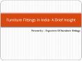 Furniture Fittings in India- A Brief Insight PowerPoint PPT Presentation
