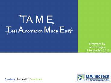Test Automation Made Easy