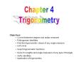 Trigonometry PowerPoint PPT Presentation