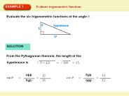 Evaluate trigonometric functions