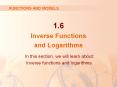Inverse Functions PowerPoint PPT Presentation