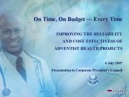 On Time, On Budget 