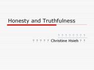 Honesty and Truthfulness