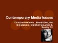 Contemporary Media Issues PowerPoint PPT Presentation