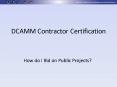 DCAMM Contractor Certification PowerPoint PPT Presentation