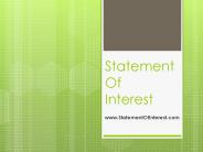 Statement of interest