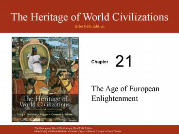 The Age of European Enlightenment