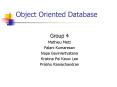 Object Oriented Database PowerPoint PPT Presentation