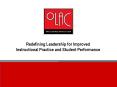 Redefining Leadership for Improved Instructional Practice and Student Performance PowerPoint PPT Presentation