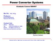 High Power Converters and Applications