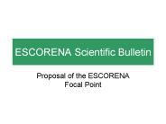 ESCORENA Scientific Bulletin