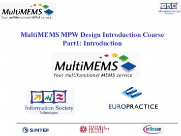 The Nordic Microsystem Manufacturing Cluster