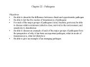 Chapter 22 - Pathogens
