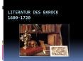 Literatur des Barock 1600-1720 PowerPoint PPT Presentation