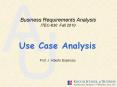 Use Case Analysis PowerPoint PPT Presentation