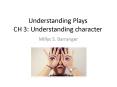 Understanding Plays CH 3: Understanding character PowerPoint PPT Presentation