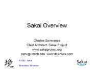 Sakai Overview