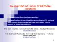 - The statistical function in the territory - Classification of municipalities according to EU, national and regional programmes and main indicators for the access to financing measures PowerPoint PPT Presentation