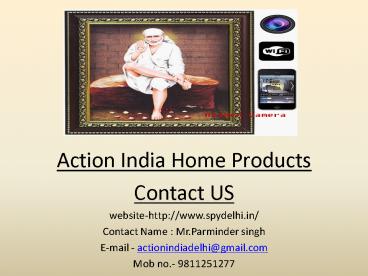 Buy Online Spy Camera in Chennai