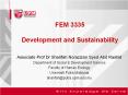 FEM 3335 Development and Sustainability PowerPoint PPT Presentation