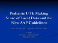 Pediatric UTI: Making Sense of Local Data and the New AAP Guidelines PowerPoint PPT Presentation