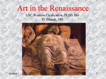 Art in the Renaissance