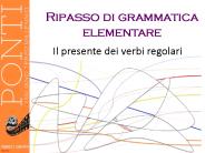 Il presente dei verbi regolari