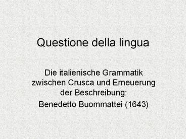 Questione%20della%20lingua
