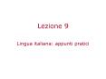 Lezione 9 PowerPoint PPT Presentation