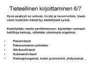 Tieteellinen kirjoittaminen 6/7