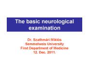 The basic neurological examination