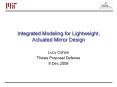 Integrated Modeling for Lightweight, Actuated Mirror Design PowerPoint PPT Presentation