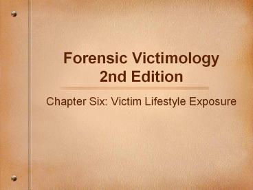 Forensic Victimology  2nd Edition