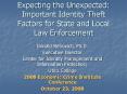 Expecting the Unexpected: Important Identity Theft Factors for State and Local Law Enforcement PowerPoint PPT Presentation