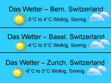 Das Wetter 