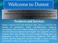 Lifting Equipment Inspection, Non Destructive Testing in Dubai, UAE at Dutest PowerPoint PPT Presentation