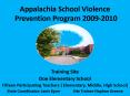 Appalachia School Violence Prevention Program 2009-2010 PowerPoint PPT Presentation