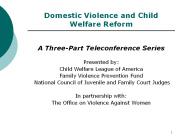Domestic Violence and Child Welfare Reform