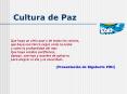 Cultura de Paz PowerPoint PPT Presentation