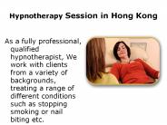 Hypnotherapy Session in Hong Kong