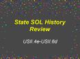 State SOL History Review PowerPoint PPT Presentation