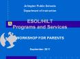 ESOL/HILT Programs and Services PowerPoint PPT Presentation