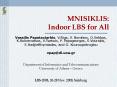 MNISIKLIS: Indoor LBS for All PowerPoint PPT Presentation
