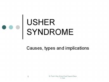 USHER SYNDROME